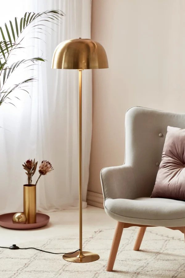 Lampa podłogowa Nordlux Cera Mosiądz