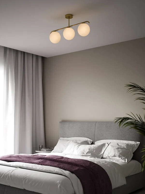 Lampa sufitowa Nordlux Grant 3-Spot Mosiądz