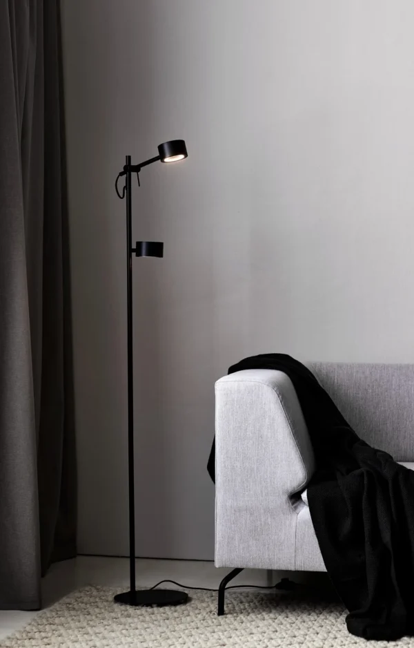 Lampa podłogowa Nordlux Clyde Czarny