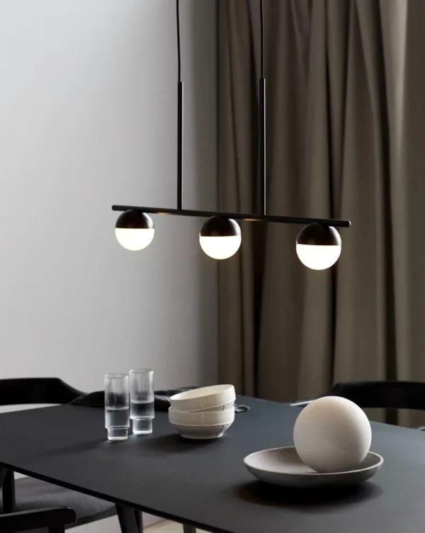 Lampa wisząca Nordlux Contina 3-Pendant Czarny
