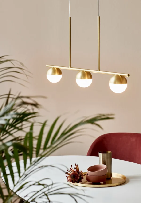 Lampa wisząca Nordlux Contina 3-Pendant Mosiądz