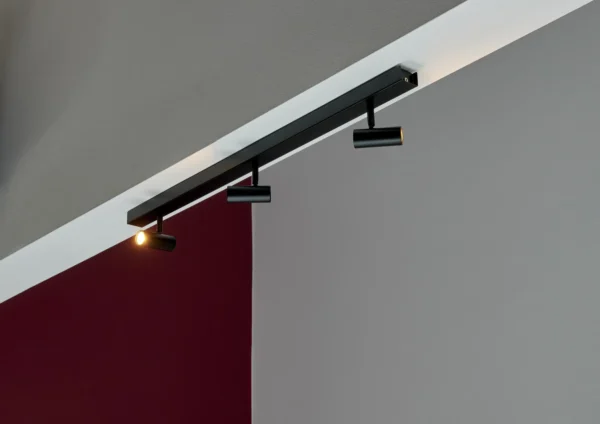 Lampa sufitowa Omari 3-Rail Czarny