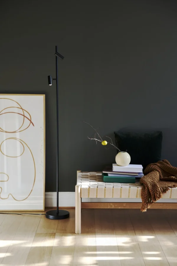 Lampa podłogowa Nordlux Omari Czarny