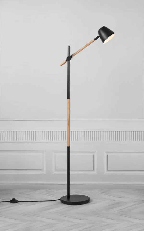Lampa podłogowa Nordlux Theo Czarny