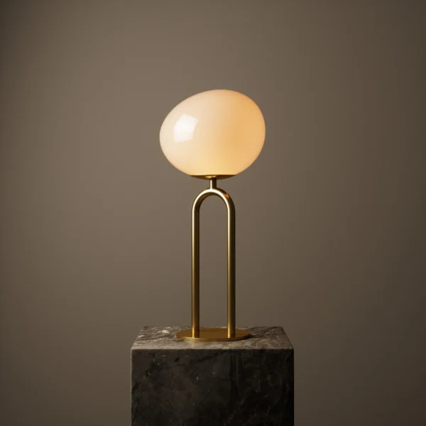 Lampa stołowa Nordlux Shapes Mosiądz