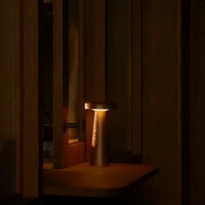 Lampa stołowa Nordlux Arcello Portable Mosiądz