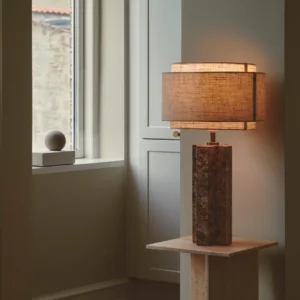 Lampa stołowa Nordlux Takai Marble Beżowa
