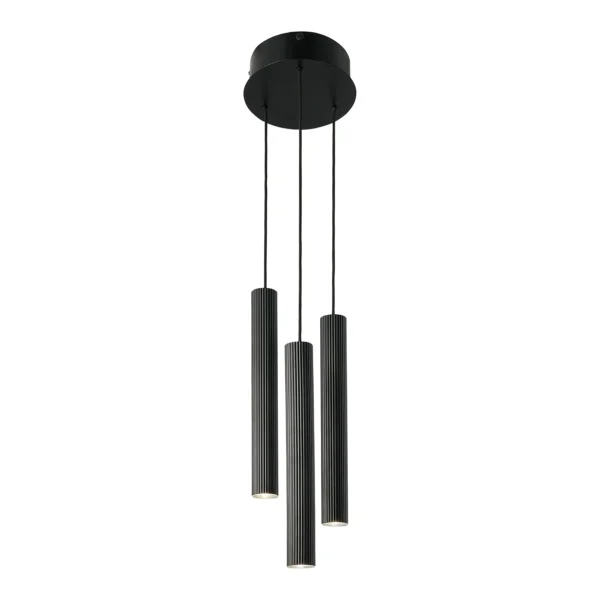 Lampa wisząca Nordlux Vico 3-Rondel Czarny