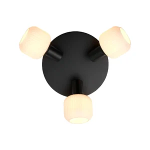 Plafon Nordlux Milford Mini 3-Rondel Czarny