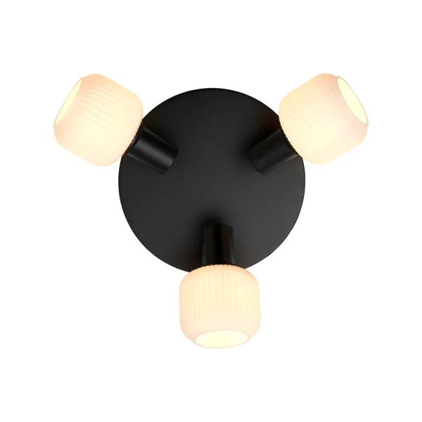 Plafon Nordlux Milford Mini 3-Rondel Czarny