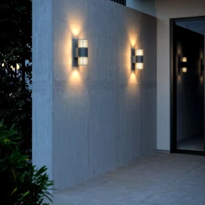 Kinkiet Nordlux Aludra Double Wall light Seaside anthracite