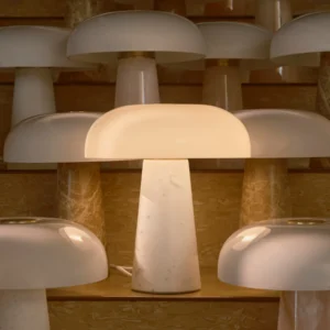 Lampa stołowa Nordlux Glossy Mini Biały Marmur