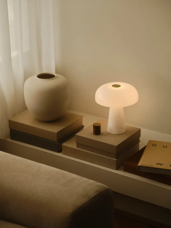 Lampa stołowa Nordlux Glossy Mini Biały Marmur