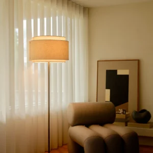 Lampa podłogowa Nordlux Takai Beżowa