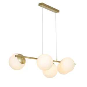 Lampa wisząca Nordlux Lilly 5-spot Mosiądz