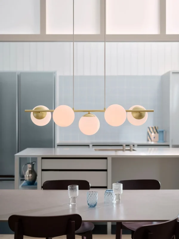 Lampa wisząca Nordlux Lilly 5-spot Mosiądz