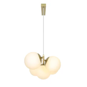 Lampa wisząca Nordlux Lilly 5-spot Mosiądz