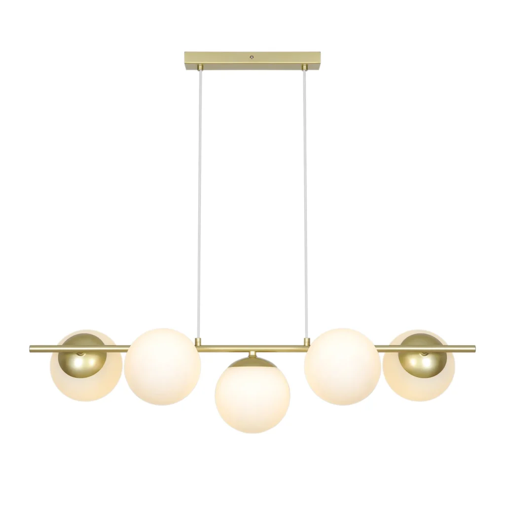 Lampa wisząca Nordlux Lilly 5-spot Mosiądz