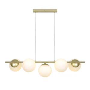Lampa wisząca Nordlux Lilly 5-spot Mosiądz