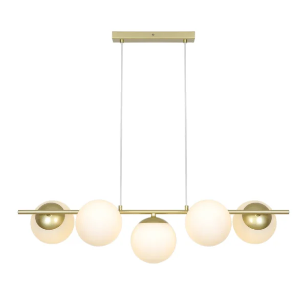 Lampa wisząca Nordlux Lilly 5-spot Mosiądz