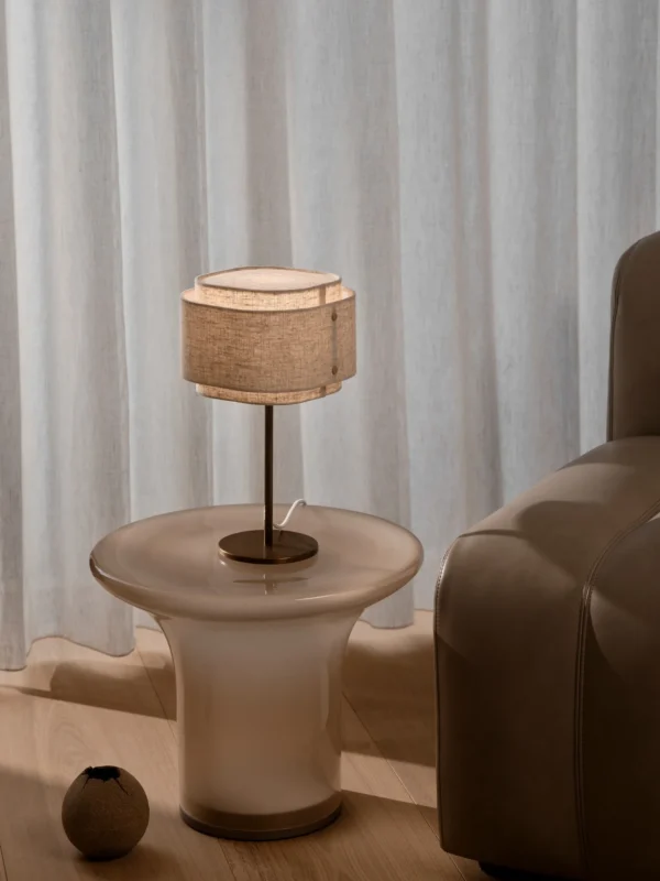 Lampa stołowa Nordlux Takai Beżowy