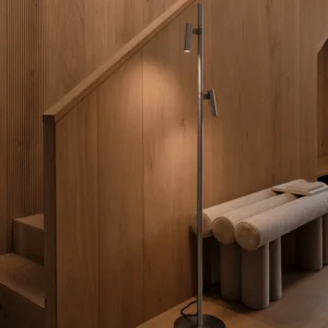 Lampa podłogowa Nordlux Makoto Satynowy Chrom