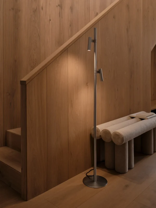Lampa podłogowa Nordlux Makoto Satynowy Chrom