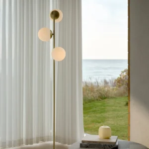 Lampa podłogowa Nordlux Lilly Mosiądz